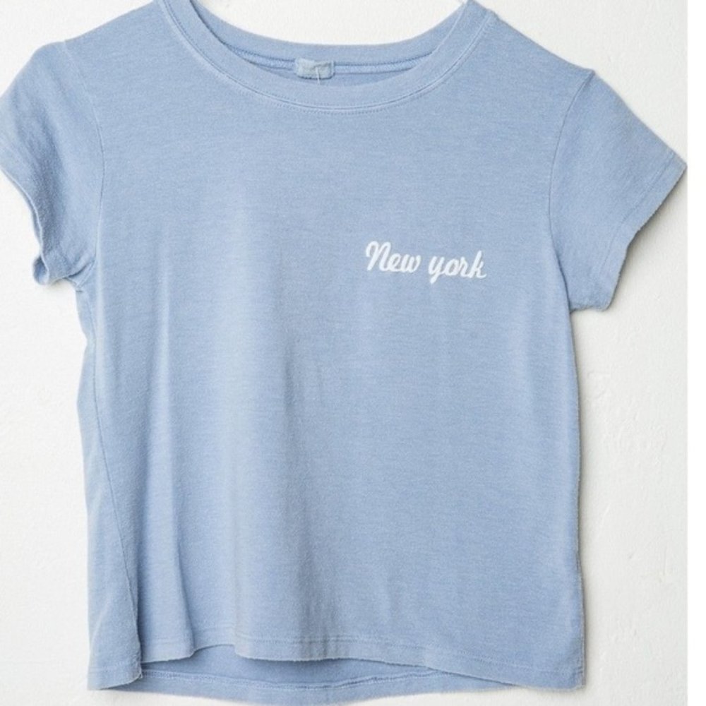 Brandy Melville Periwinkle Blue Baby Tee